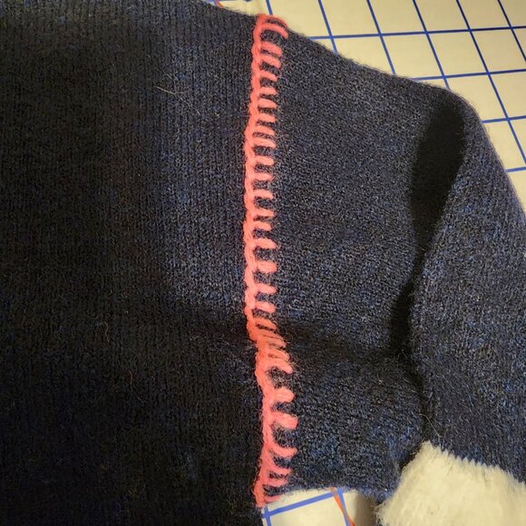 Hatley Navy and Pink Crew Neck Sweater - Picture 9 of 12